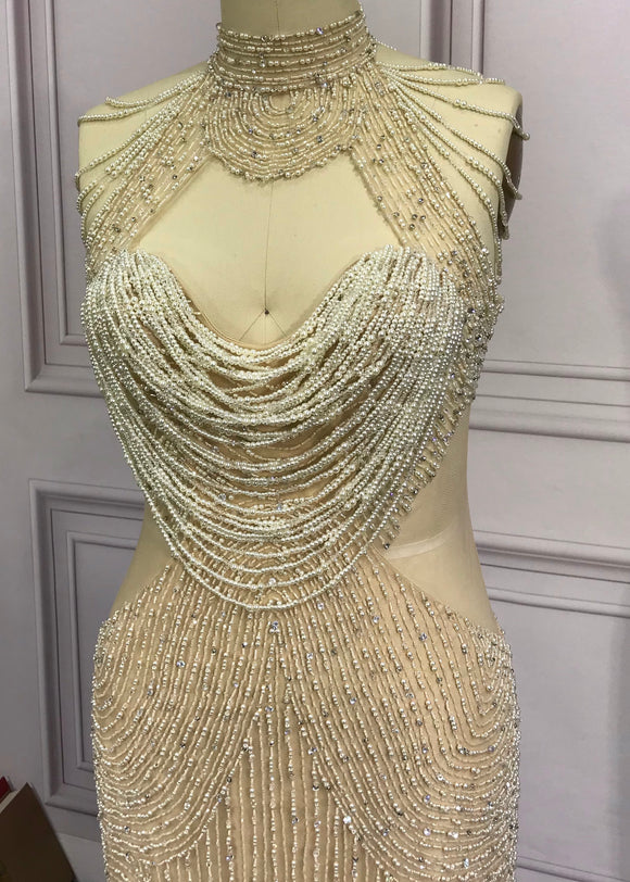 HANDMADE BEADED CRYSTALS LUXURY COUTURE DRESSES COLLECTIONS