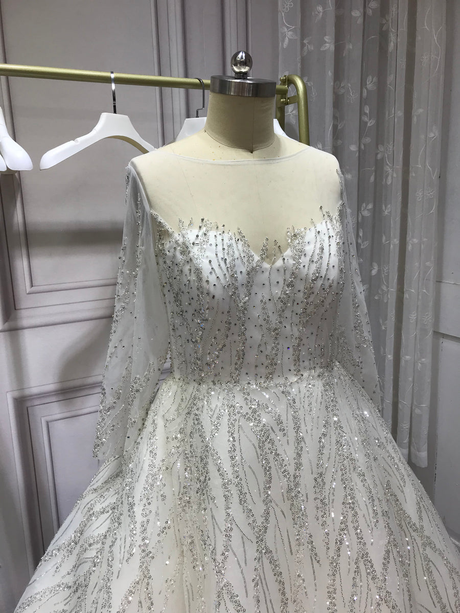 dress with beads design Black A line tulle beads long prom dress, black evening dress – dresstby
