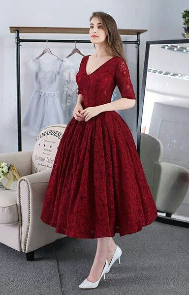 knee length puffy dresses Long sleeves tea skirt red burgundy black blue pink prom – Anna's Couture dolce & gabbana runway Select Shoe size:43 Royal Blue Fitted Stretch this dress was made