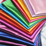 Silk satin table runners cloth fabric textile for wedding stage decoration background DIY clothes dresses