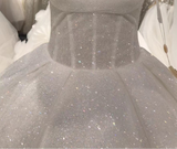 Sparkling shiny glitter fabrics cloth for wedding DIY decorating designs