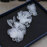 Fairytale flowers pearls handmade bridal headpieces