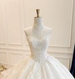 Personally customized cored lace lace appliques ball gown skirt wedding dresses 2025 sweeping and cathedral length