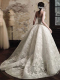 Customization chic strapless lace appliqués ball gown skirt wedding dresses 2025