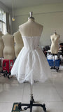 Customized sweetheart knee length reception dress for wedding