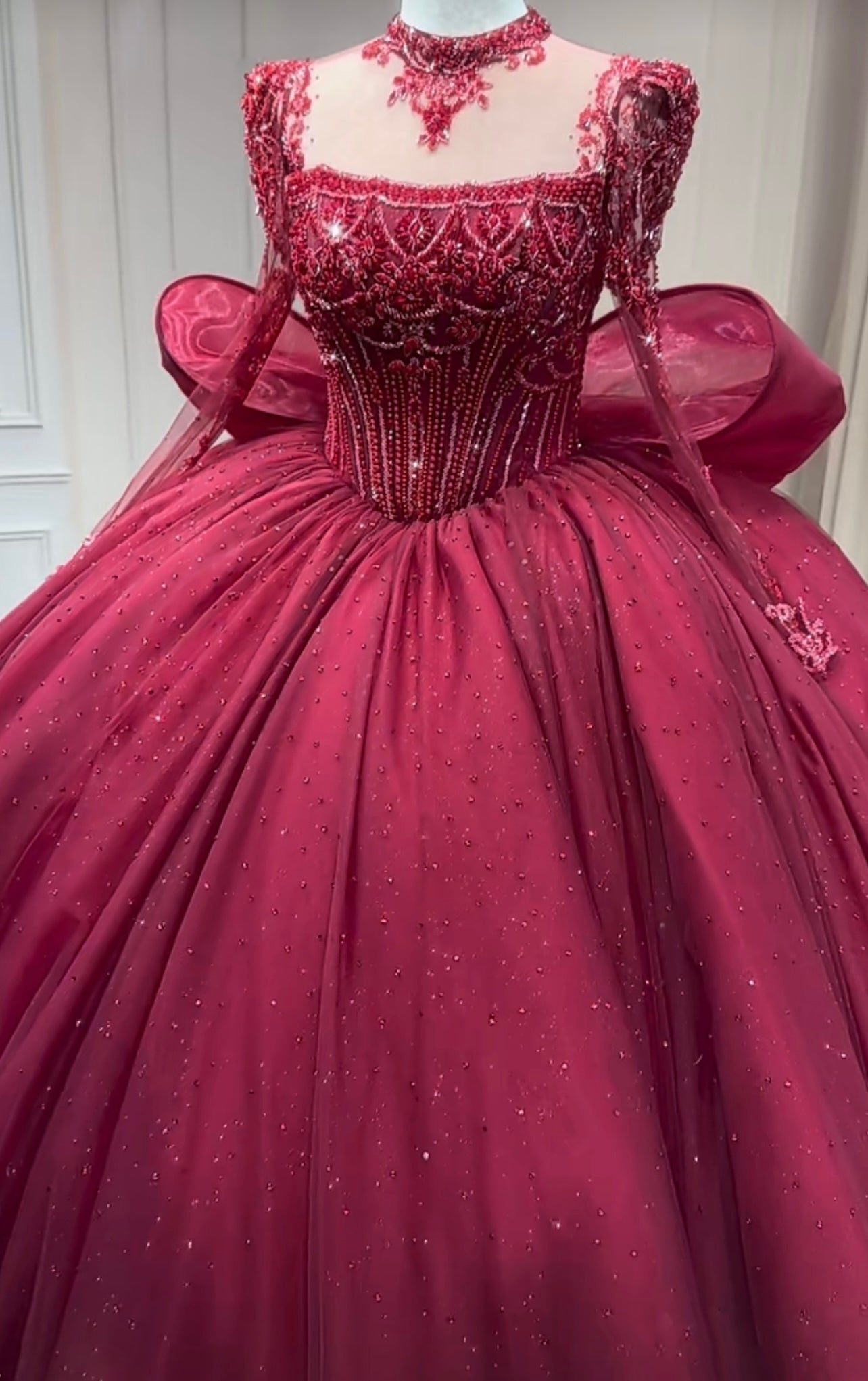 princess polly baby blue dress Burgundy Sequins Sparkly Strapless Mermaid Long Train Prom Dress main image 0