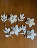 Handmade embroidery beaded 3D flowers for dresses designs embellishments ,decoration ,as DIY gifts