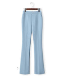 Sky Blue Tailored Suit Sets:blazer,skirt and pants