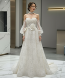 Luxurious glitter blush pink light blue prom birthday graduation dresses with detachable sleeves personalized 2025 Autumn