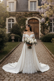 Customization trendy style two piece mermaid wedding dress,heavy beaded lace skirt wedding dress 2026