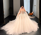 Customization made off shoulder corset bodice wedding dress ball gown skirt front slit mikado bridal gown 2025 with train