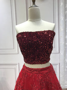 Sequins sexy stretchy solid crop top