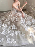 Anna’s Couture Offering Customization chic strapless lace appliqués ball gown skirt wedding dresses 2025