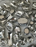 DIY rhinestones beads ,handmade accessories , glass kind rhinestones for handcrafts,beading work crystals beads 30g(mixed size)