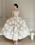 Anna’s Couture Offering Customization chic strapless lace appliqués ball gown skirt wedding dresses 2025