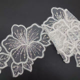 Customization high couture fully beaded trumpet skirt mermaid wedding dress with florals and tassels on the top of shoulder