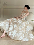 Anna’s Couture Offering Customization chic strapless lace appliqués ball gown skirt wedding dresses 2025