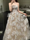 Anna’s Couture Offering Customization chic strapless lace appliqués ball gown skirt wedding dresses 2025