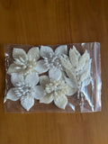 Handmade embroidery beaded 3D flowers for dresses designs embellishments ,decoration ,as DIY gifts