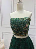 Sequins sexy stretchy solid crop top