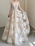 Anna’s Couture Offering Customization chic strapless lace appliqués ball gown skirt wedding dresses 2025