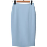 Sky Blue Tailored Suit Sets:blazer,skirt and pants