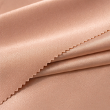 Simple rose gold satin mermaid prom dress 2026