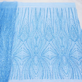 Classic custom made sky blue prom dress heavy beaded 2026 Spring