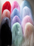 Customization simple and elegant off shoulder tulle prom dress with front side slit