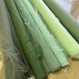 Customization simple and elegant off shoulder tulle prom dress with front side slit