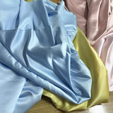 Matte satin tea length burgundy emerald green beige black navy long sleeves maxi prom dress for muslim fashion wedding occasions