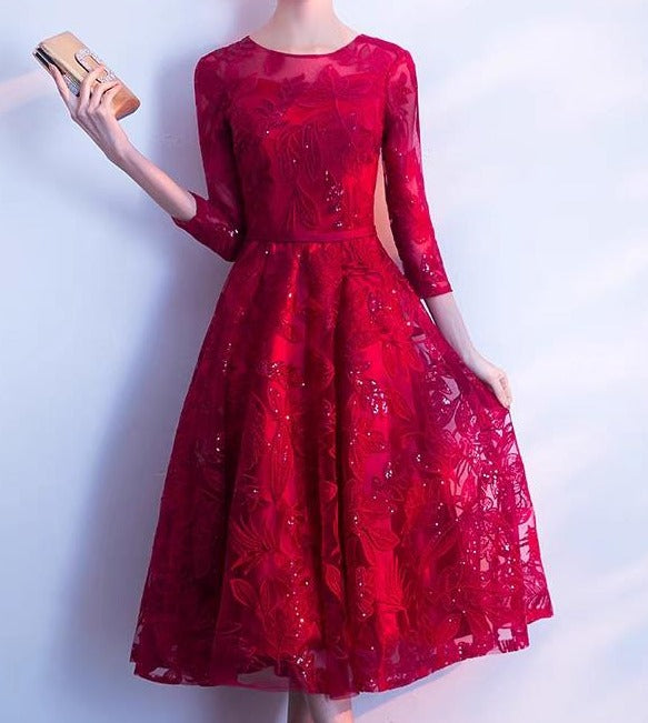 floor length one piece dress Libas Women Coral Printed Chiffon Fit And Flare One Piece Dress main image 0