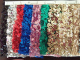 sliver red gold black blue rose green blue yellow sequins fabrics table runners cloth for wedding DIY decorating designs