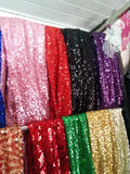 sliver red gold black blue rose green blue yellow sequins fabrics table runners cloth for wedding - Anna's Couture Dresses