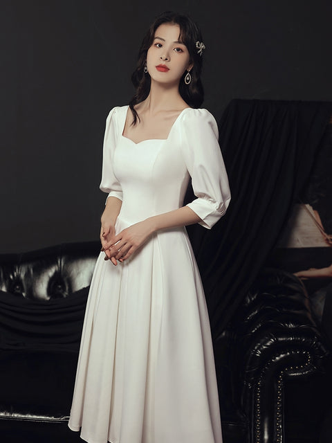 Chic half sleeves semi formal 8th grade graduation college party prom Anna's Couture Dresses Chic half sleeves semi formal 8th grade graduation college party prom Anna's Couture Dresses