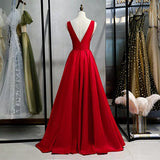 Red corset  shimmer matte satin formal prom dress 2021