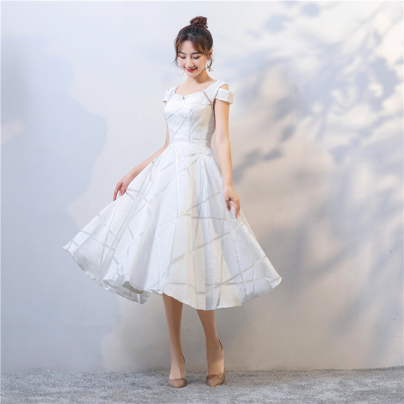 Homecoming Dresses White Graduation Dress For 8th Graders 8th