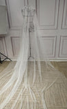 Glitter dots shiny long wedding veil - Anna's Couture Dresses