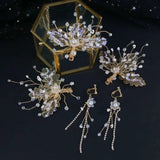 Fairytale pearls florals bridal headpieces hair pins