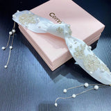 Chic bridal head sash handmade