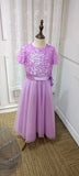 Lilac Purple sequins and tulle little girl dress