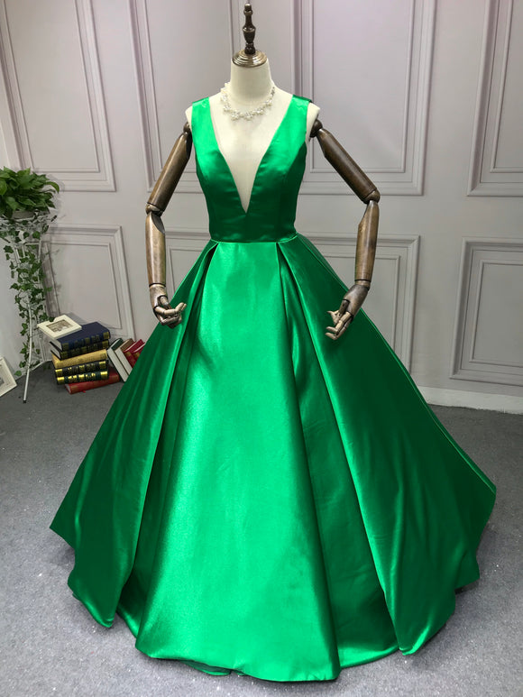 Green ball gown prom dress 2020