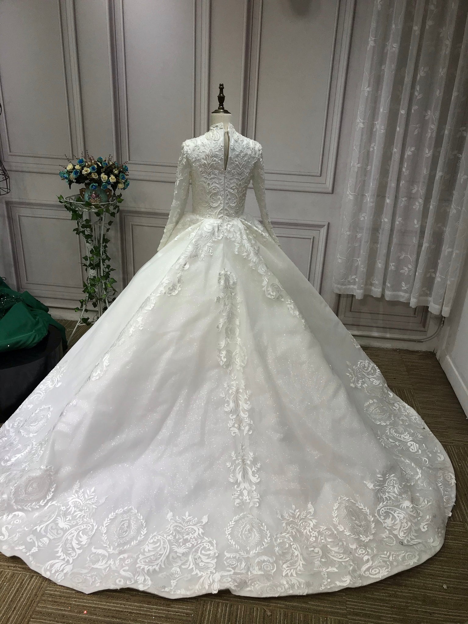 Long Sleeves Wedding Dresses 2020 Tulle Appliques Bride Dress Wedding Gown  A-Line Robe De Mariee · Everbeauties · Online Store Powered by Storenvy