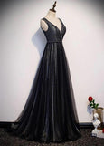 Sparkling black fabric prom cocktail dress 2020