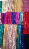 sliver red gold black blue rose green blue yellow sequins fabrics table runners cloth for wedding DIY decorating designs