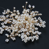 Fairytale crystals pearls handmade bridal headpieces headband