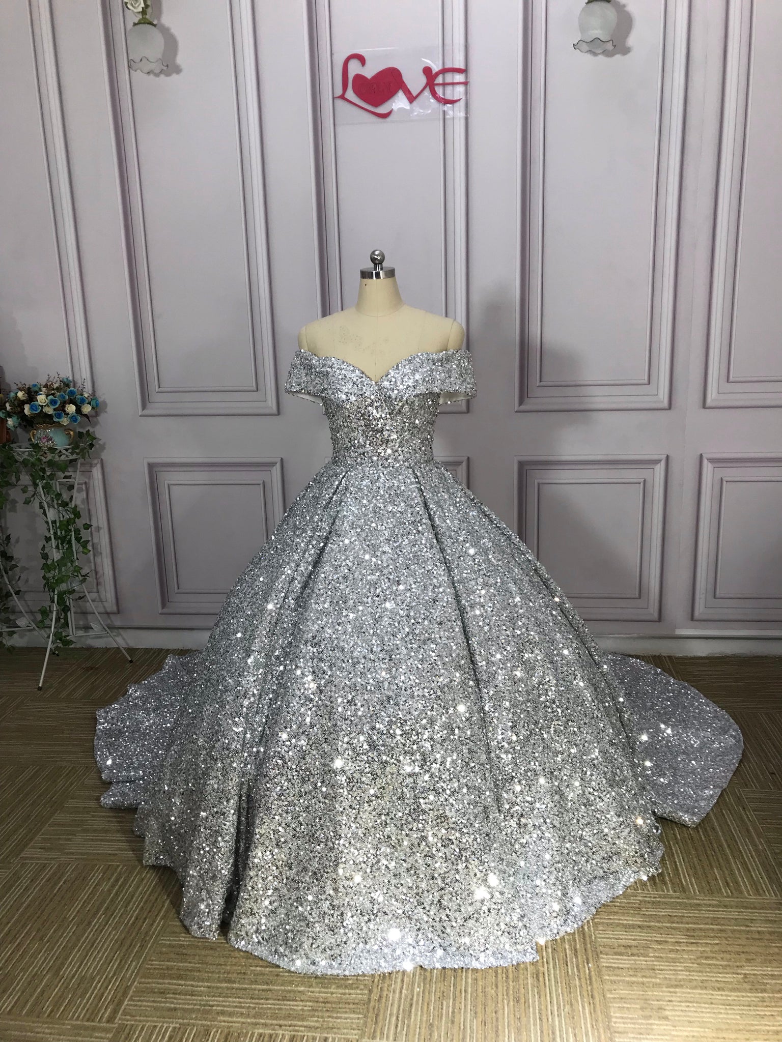 silver prom dresses 2020 A Line V Neck Silver Gray Long Prom Dresses, Silver Gray Long Formal E jbydress