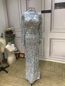 Sliver chic prom dress 2020