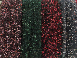 One shoulder red green AB color sparkling sequins fabric ball gown prom dress 2020