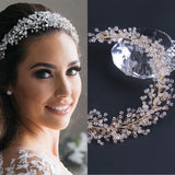 Fairytale crystals pearls handmade bridal headpieces